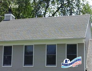 24 _ roof 2 After A+ Power Washing and Roof Cleaning offers siding cleaning in the Central Jersey area.