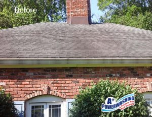 25 _ roof 3 Before A+ Power Washing and Roof Cleaning offers siding cleaning in the Central Jersey area.
