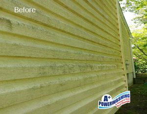 30 _ Siding 2 Before Power Washing Particle Board Siding Before