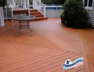 5 _ Deck After A+ Power Washing and Roof Cleaning offers deck cleaning in the Central Jersey area.